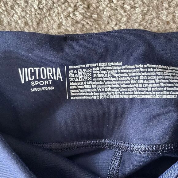 Victoria's Secret Sport Knockout Shadow Mesh Tight Leggings Size Small - Picture 3 of 4